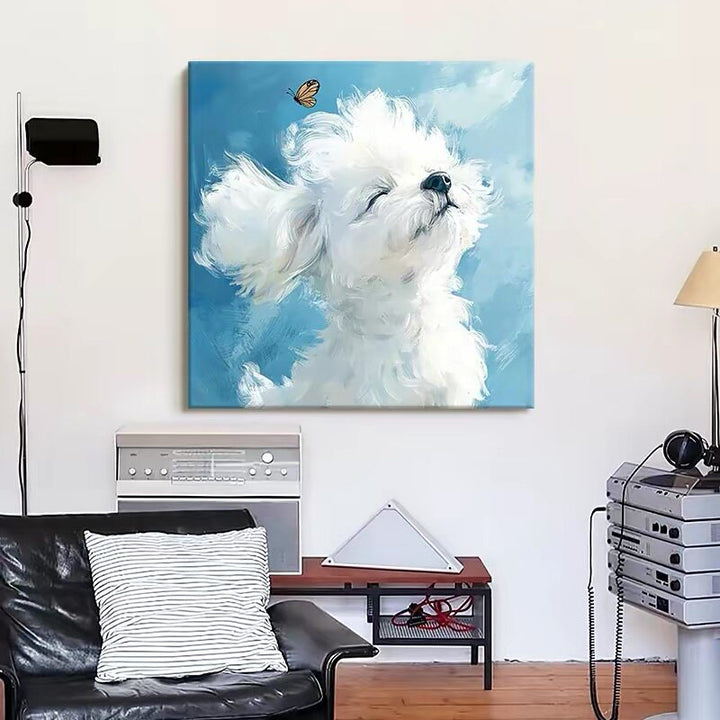 Abstract Cat Canvas Art
