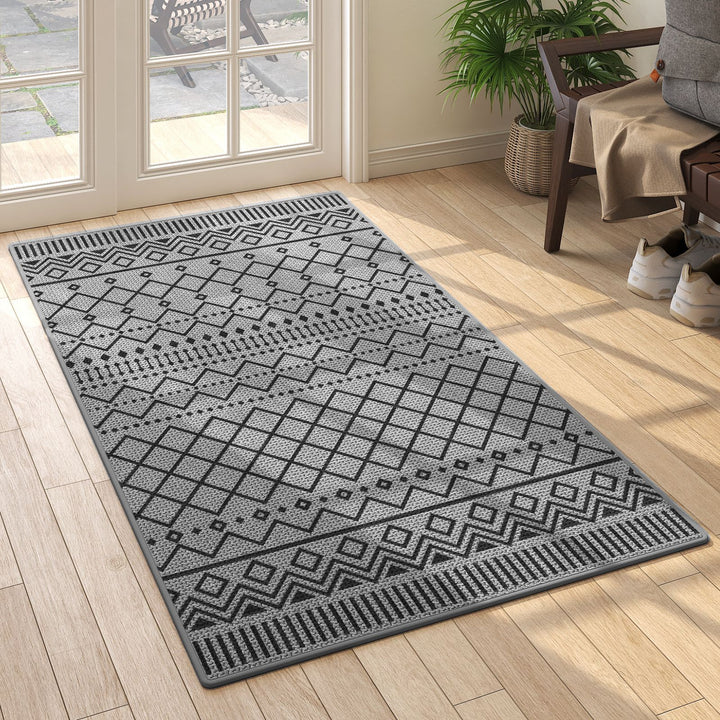 Geometric Pattern Indoor Outdoor Area Mat Kalsten