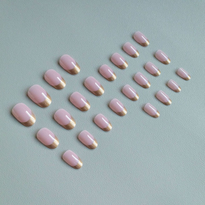 Elegant Metallic Tip Nail Art Kit