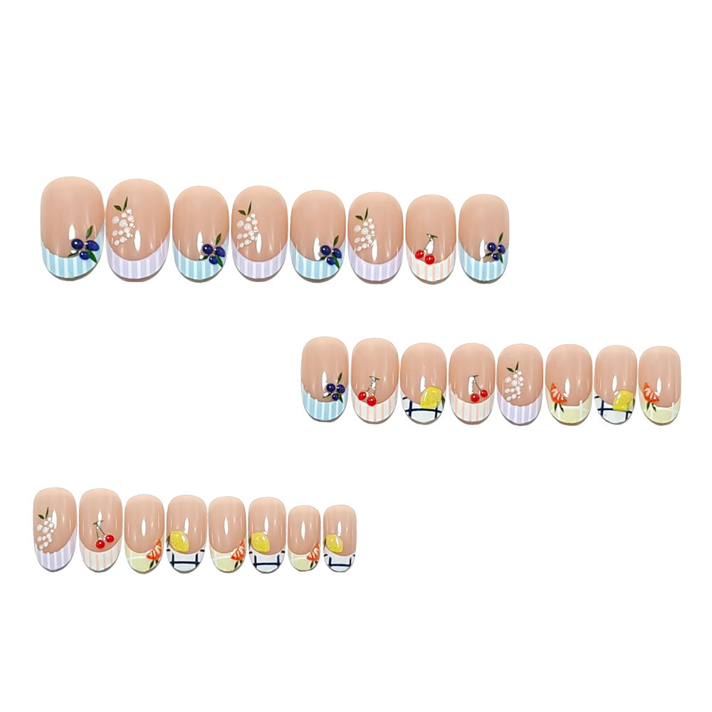 Artificial nails with cheerful flower designs Kalsten