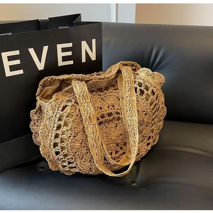 Round crocheted tote bag Kalsten
