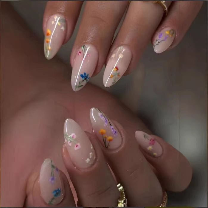 Floral Artistic Nail Enhancements Kalsten