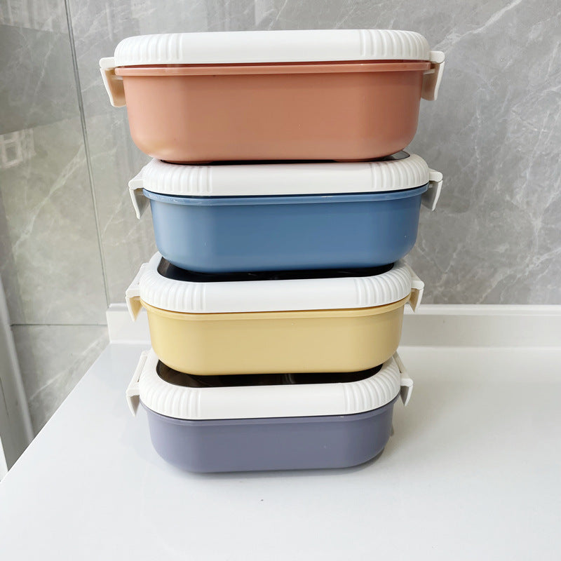 Dual-Compartment Food Storage Container