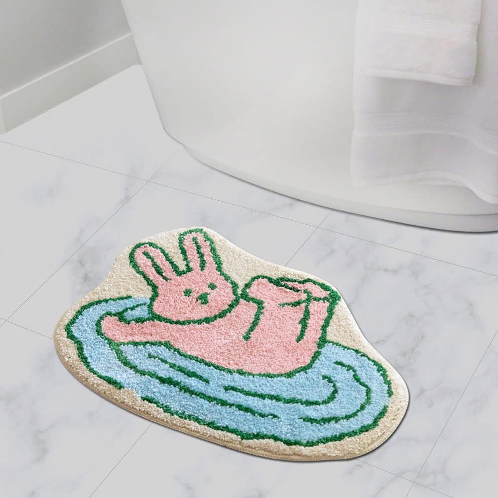 Cartoon Cat-Shaped Bath Mat