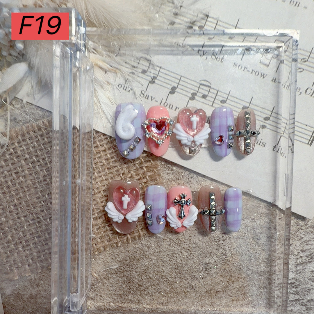 Decorative Press-On Nail Art Set 1790731572