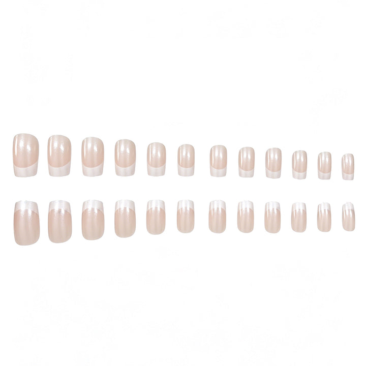 Elegant French Tip Press-On Nails Kalsten