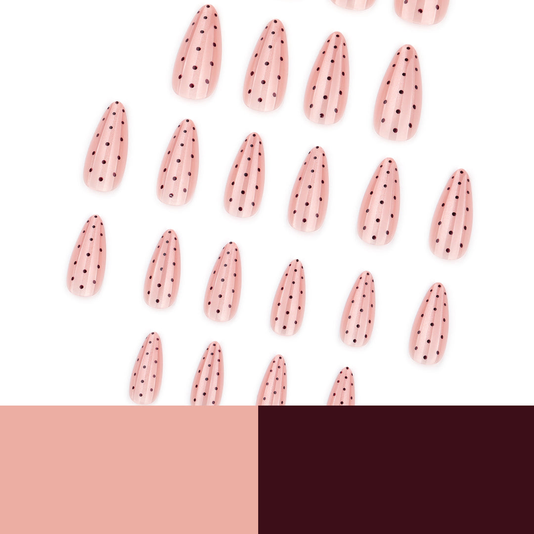 Artificial nail with polka dots Kalsten