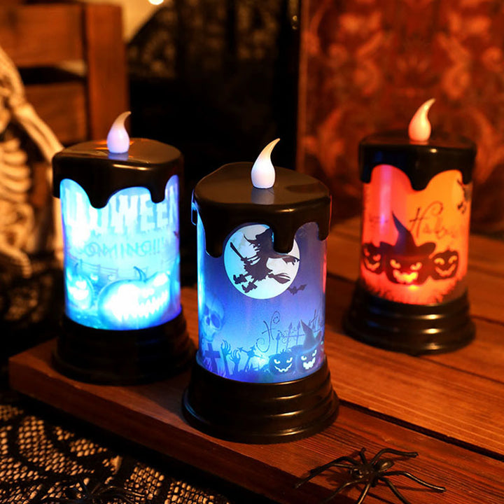 Decorative LED Halloween Candle Set
