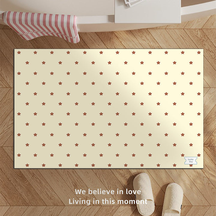 Decorative Star-patterned Bath Mat Kalsten