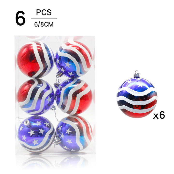 Decorative Patriotic Holiday Baubles Kalsten