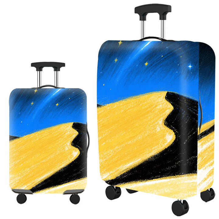 Tropical Leaf Print Hard Shell Luggage Kalsten
