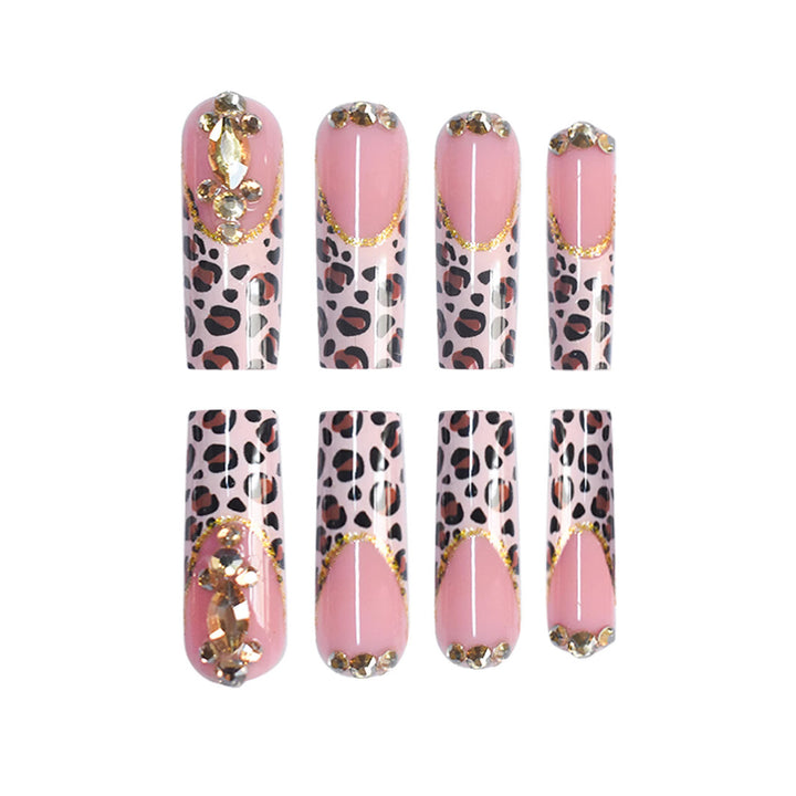 Luxury Leopard Print Press-On Nail Extensions Kalsten