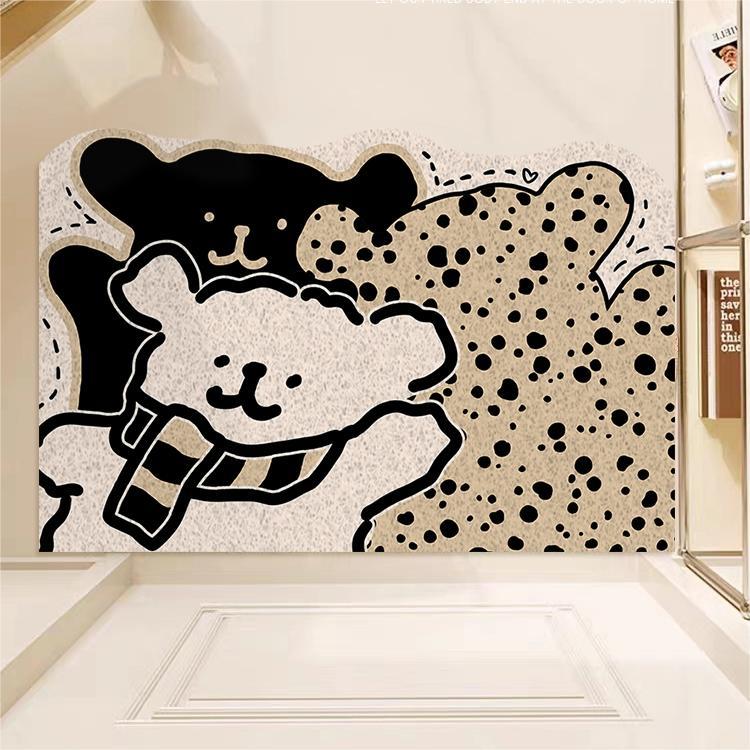 Whimsical Dog-Themed Floor Mat