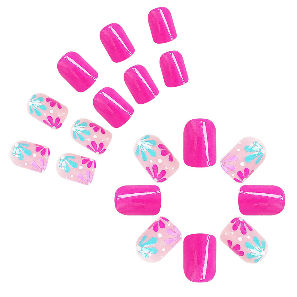 Artistic Floral Gel Nail Design Kalsten