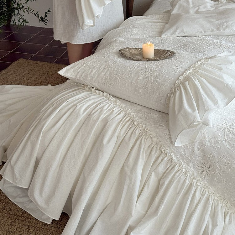 Cotton muslin bedding set