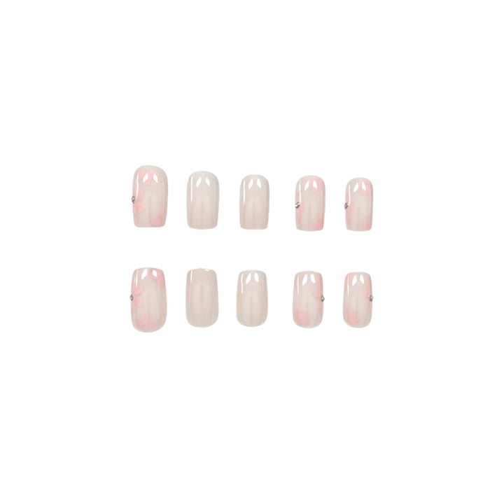 Floral Embellished Acrylic Nail Art Enhancements Kalsten