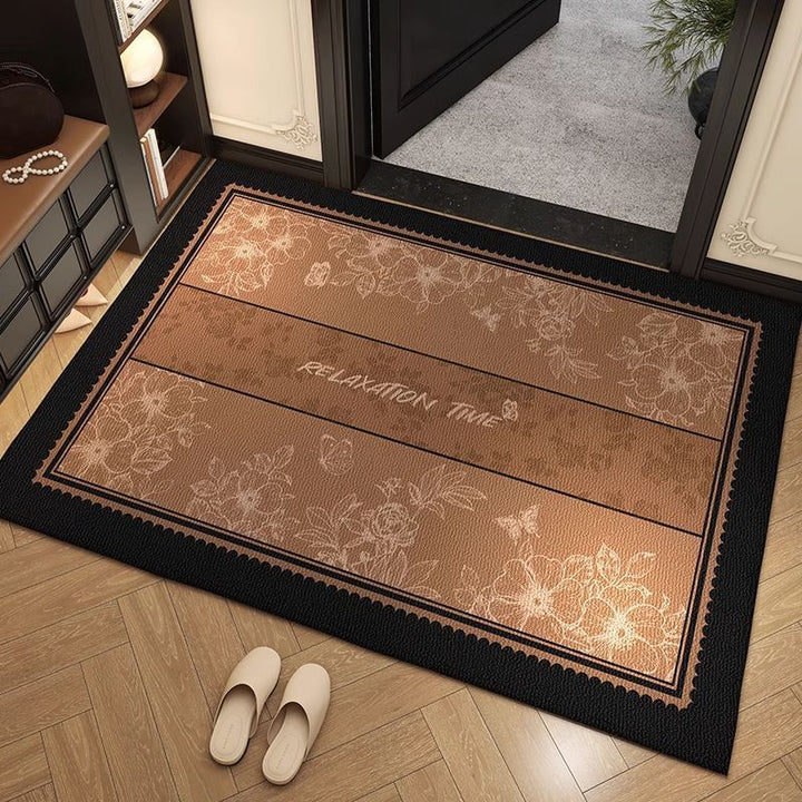 Elegant Floral Entrance Mat