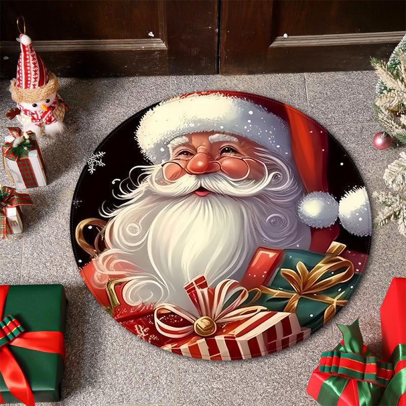 Christmas-Themed Decorative Area Mat