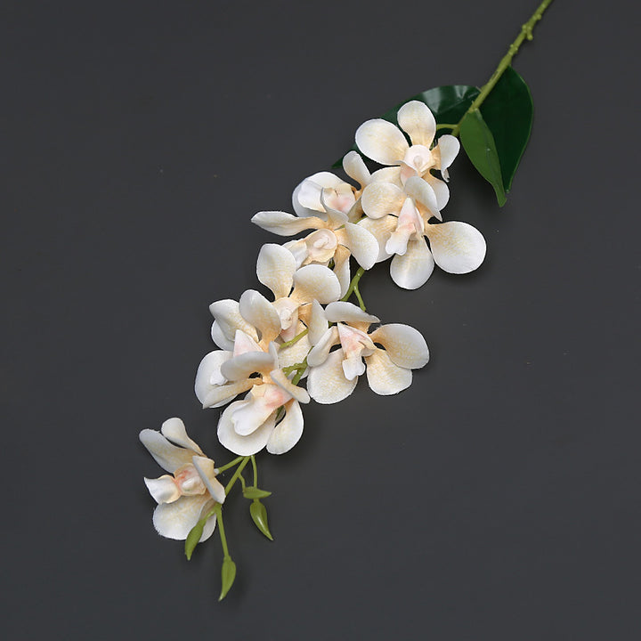 Elegant Faux Orchid Stem for Home Decor Display