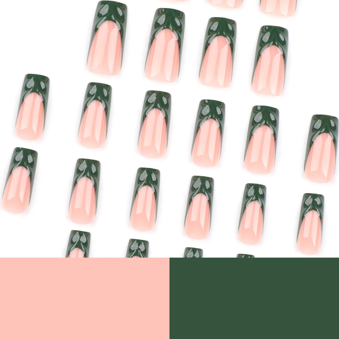 Artful Nail Extensions with Botanical Design Kalsten