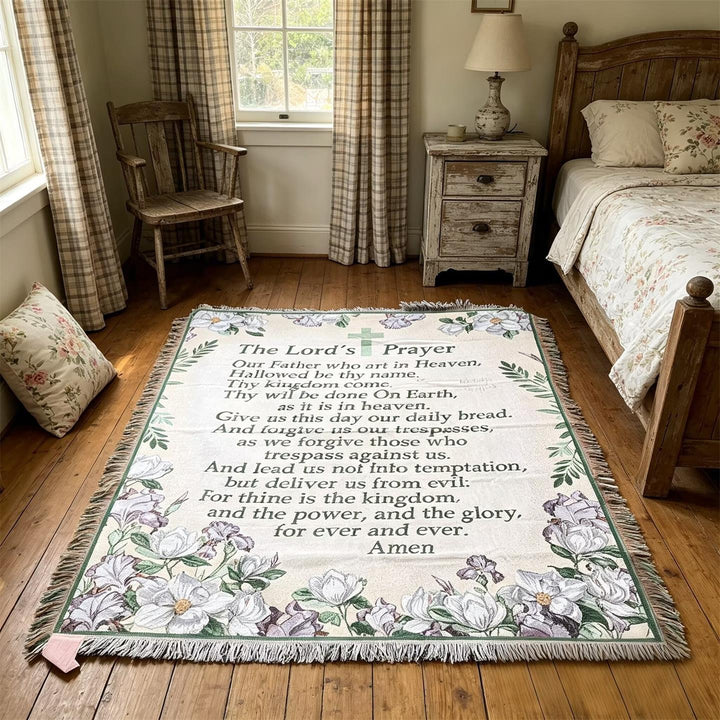 Inspirational Prayer Tapestry Blanket