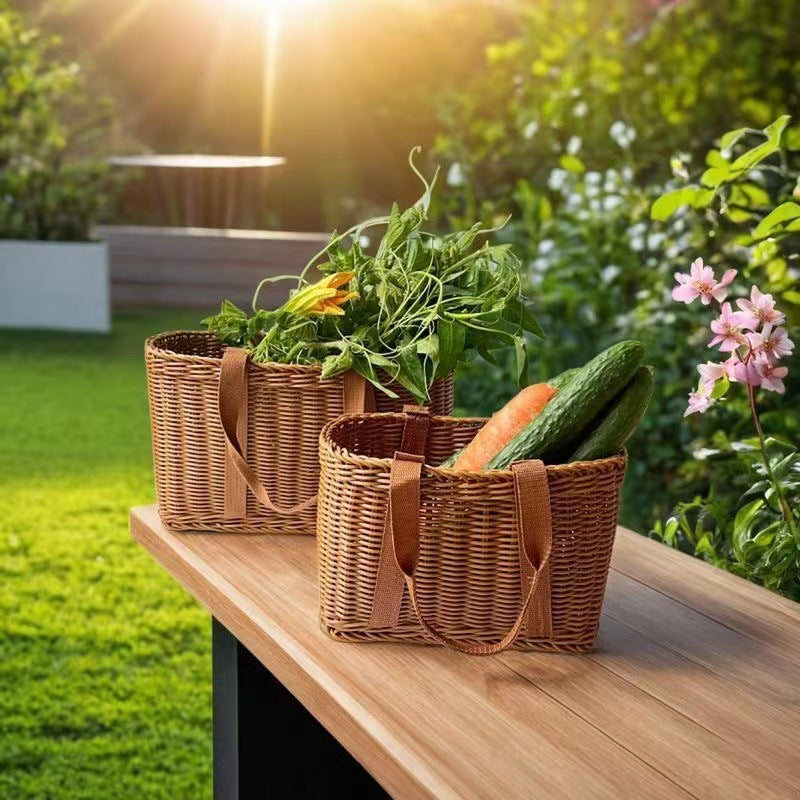 Handwoven Picnic Storage Basket Kalsten