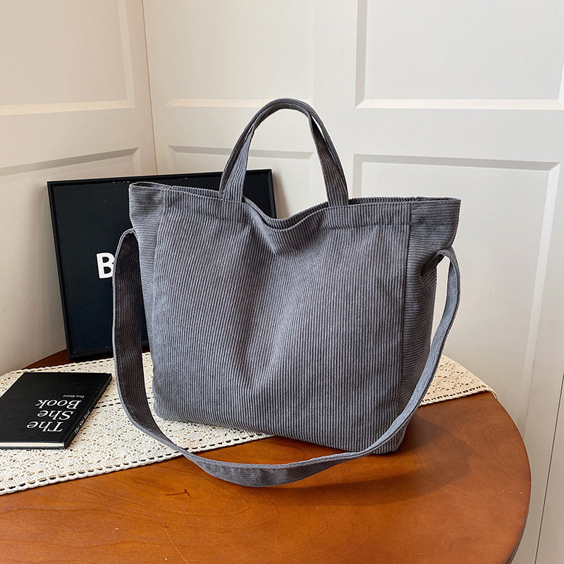WoSoft Corduroy Tote Bag Kalsten