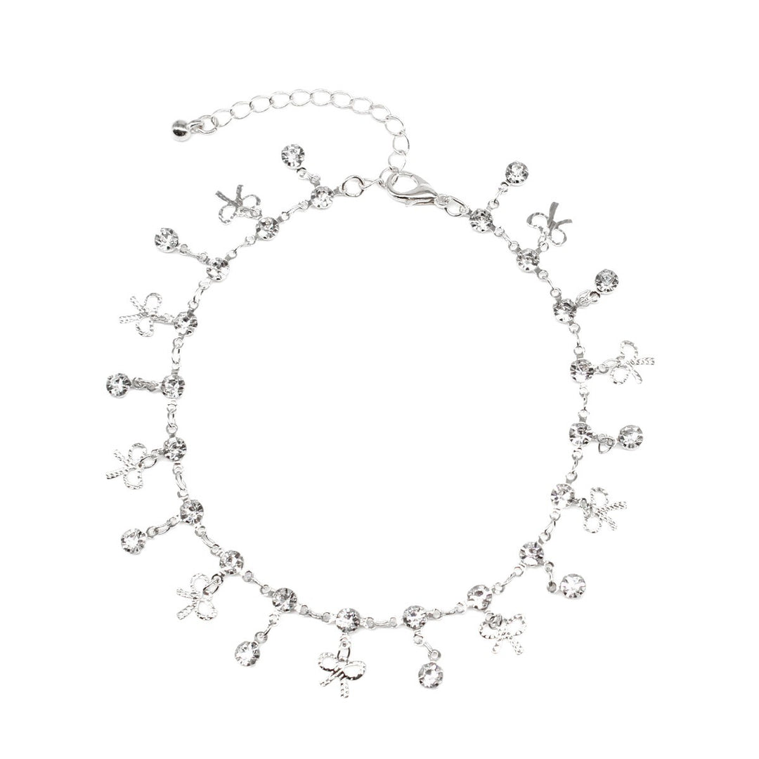Delicate Crystal Charm Ankle Bracelet Kalsten