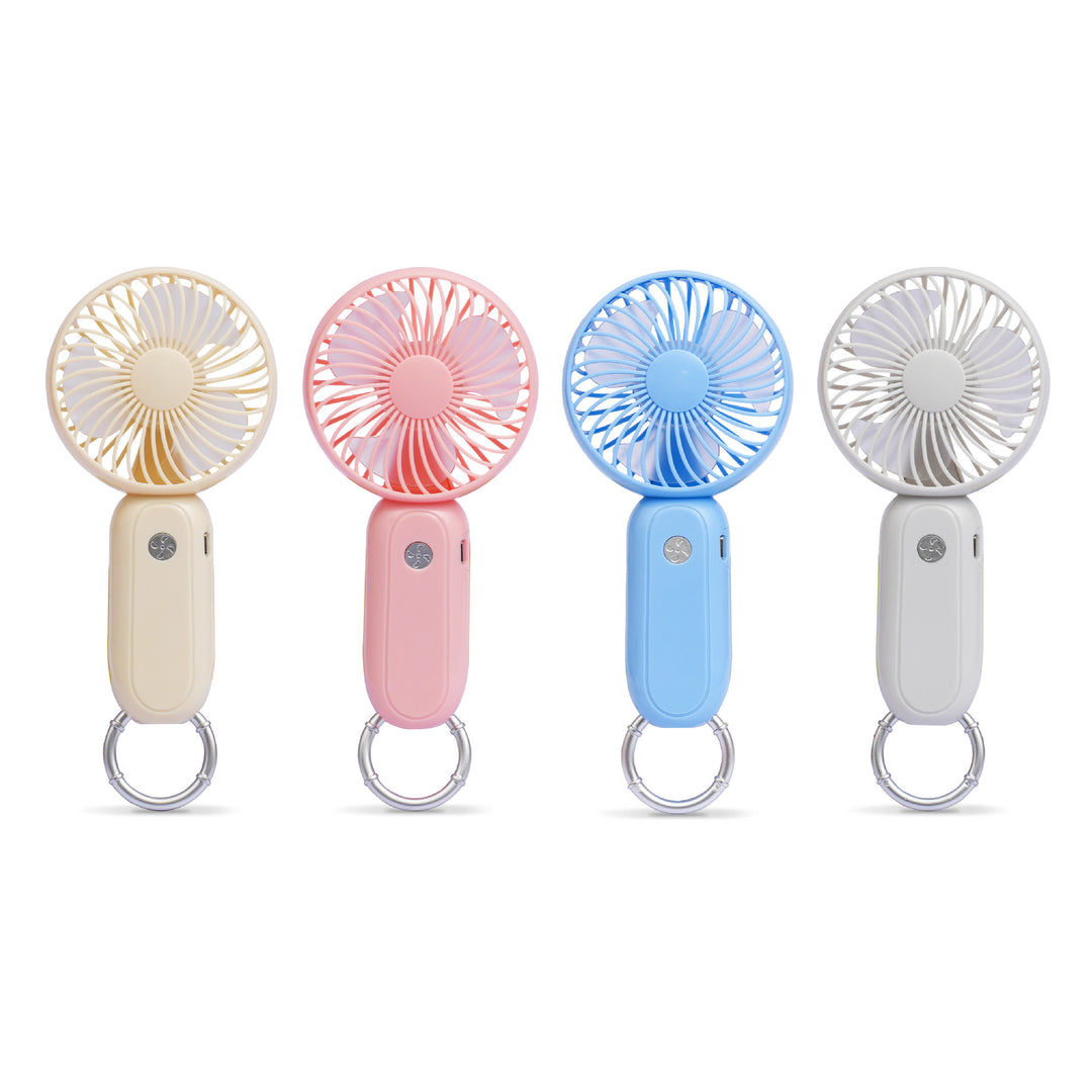 Unisex Portable Mini-Hand Fan with Key Ring and USB Charging Function Kalsten
