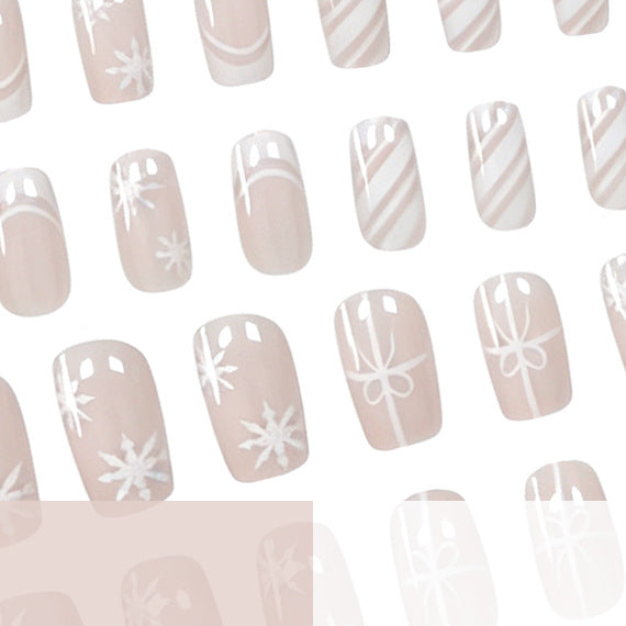 Elegant Holiday-Themed Nail Art Extensions Kalsten