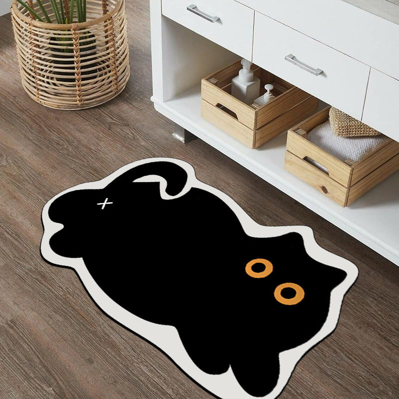 Cat-Shaped Bathroom Mat