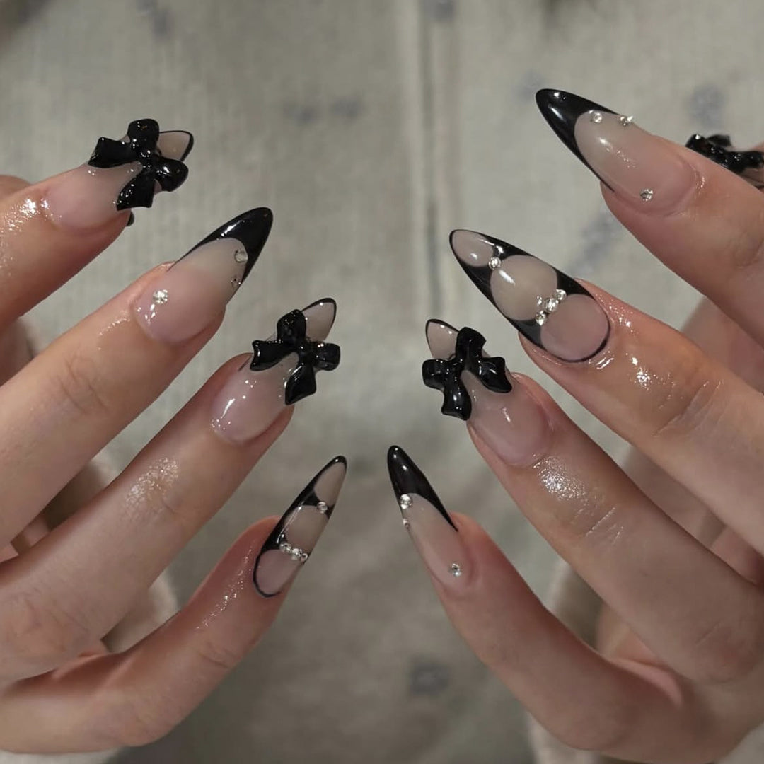 Gothic Bling Stiletto Nail Art Extensions Kalsten
