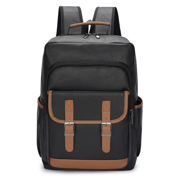 Multi-Functional Faux Leather Backpack