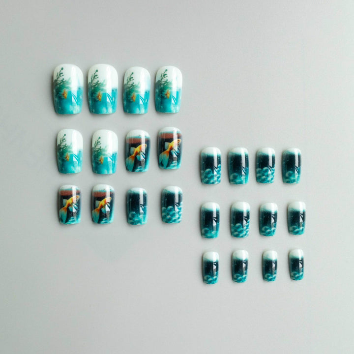 Artistic 3D Aquarium Nail Art Kit