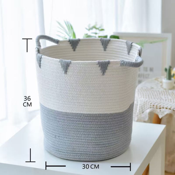 Handcrafted Natural Fiber Storage Basket