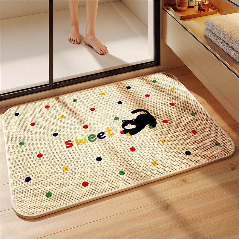 Cute Animal-Themed Non-Slip Bath Mat for Bathroom