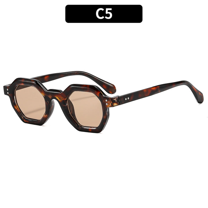 Stylish Geometric Hexagonal Sunglasses