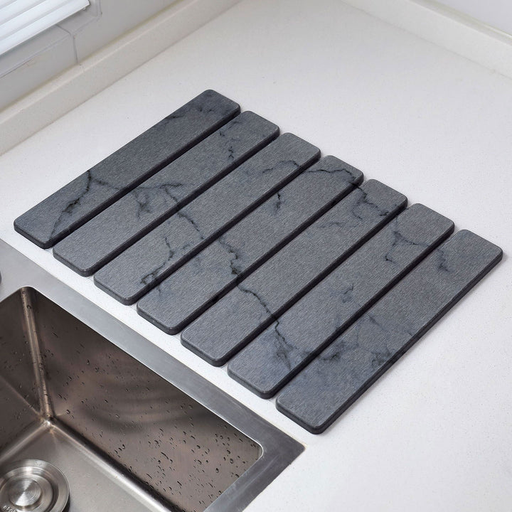 Marble Pattern Kitchen Draining Mat