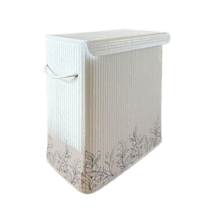Natural Bamboo Laundry Basket with Lid Kalsten