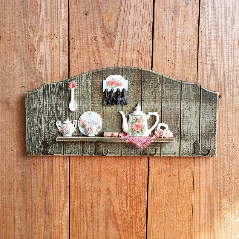 Decorative Bird-Theme Wall Hook Rack
