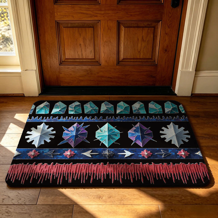 Artistic Geometric Welcome Mat