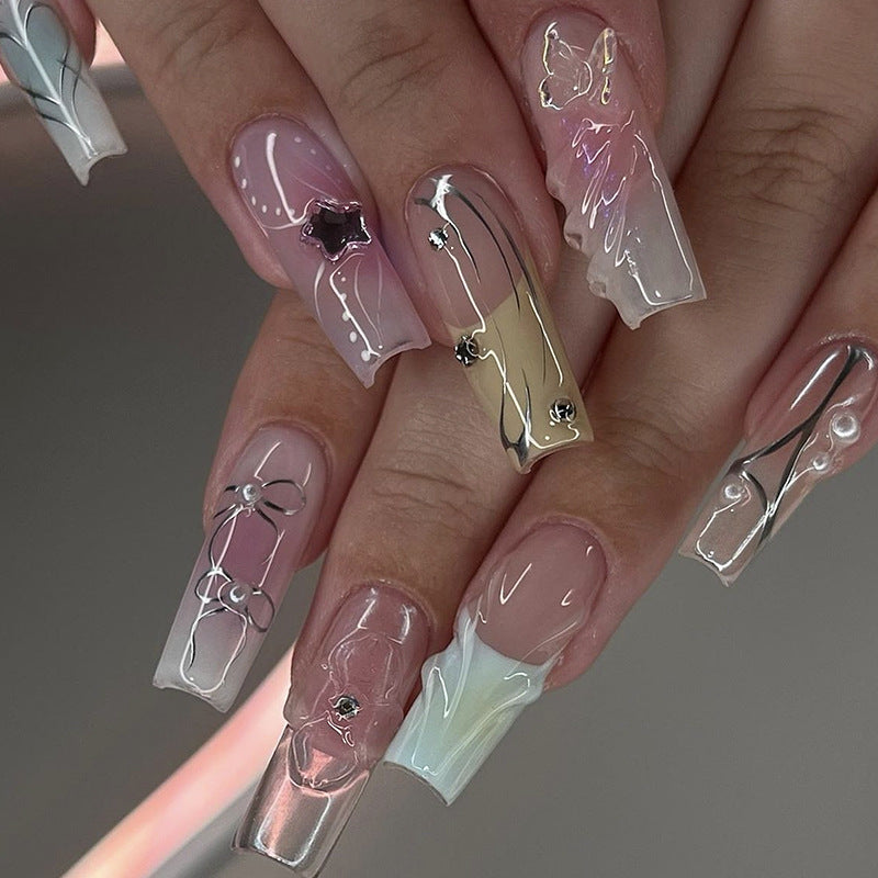 Gradient Press-On Nail Art Set Kalsten