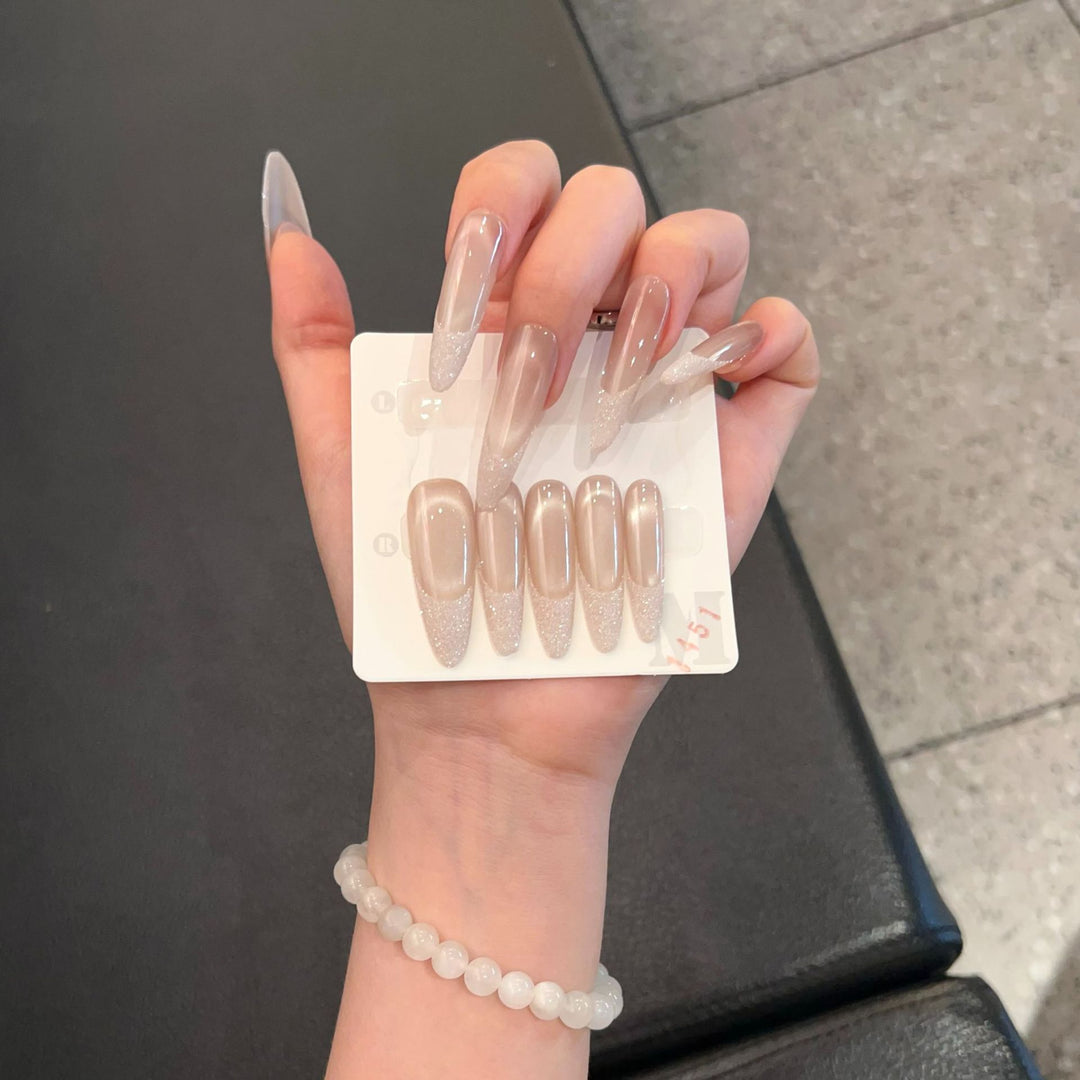 Glossy Press-On Nails Set Kalsten