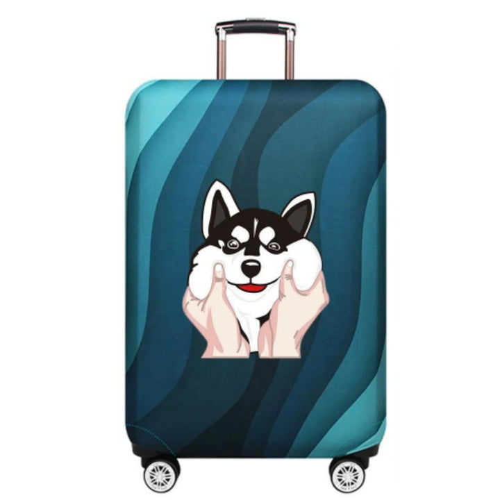 Ladies Hard Shell Suitcase with Playful Animal Design Kalsten