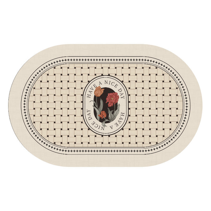 Botanical Design Bath Mat Kalsten