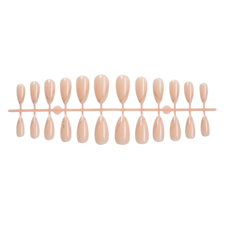Elegant Stiletto Press-On Nail Set with Pearl Accent Designs Kalsten