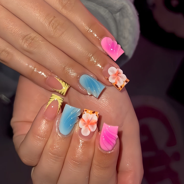 Floral Art Press-On Nails Kalsten