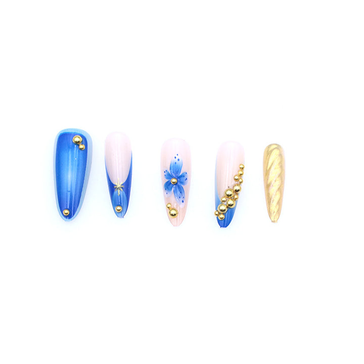 Artistic Floral Nail Art Extensions Kalsten