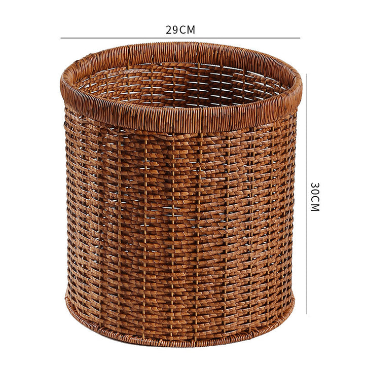 Handcrafted Natural Wicker Storage Bin Kalsten