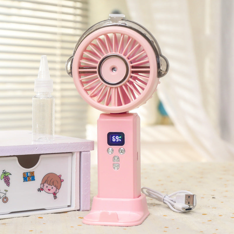 Women Portable Water Sprayer Fan with Digital Control Kalsten